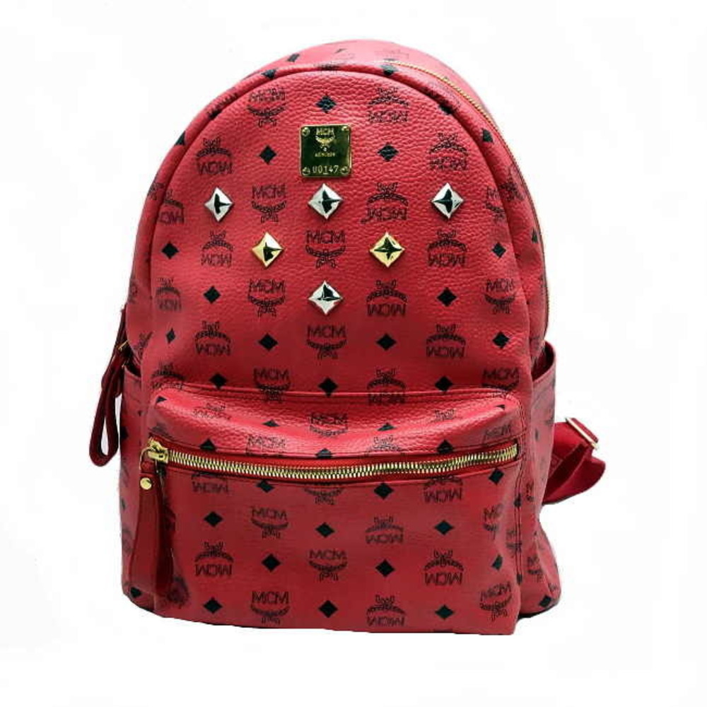 Mcm Rucksack Backpack Studs Pink - image 1
